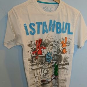 Istanbul under attack boys graphic tee